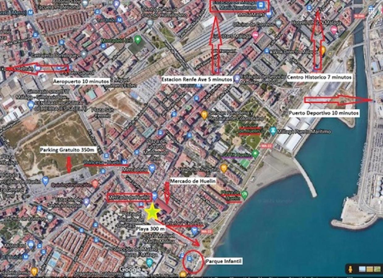 Holidays2Malaga Princesa 3 Dormitorios, Vistas Al Mar Y Montana, Terraza Y A 200M A La Playa Dış mekan fotoğraf